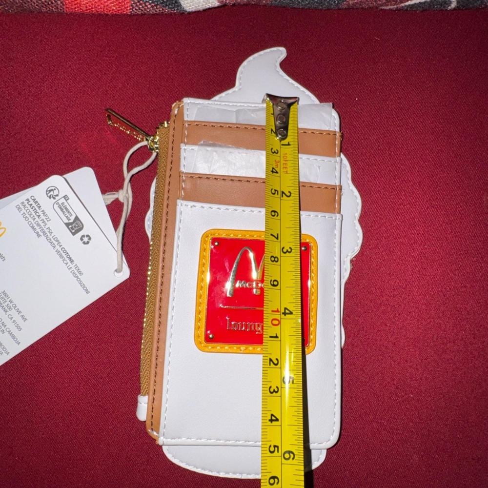 Loungefly McDonald's Ice Cream Cone Wallet - Brown, White, Tan - Picture 7 of 8